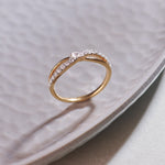 Marquise Diamond Infinity Ring, 14K Gold Vermeil, 1/4 ct Lab Grown Diamond-6