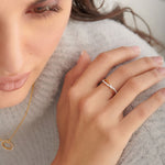 Marquise Diamond Infinity Ring, 14K Gold Vermeil, 1/4 ct Lab Grown Diamond-5
