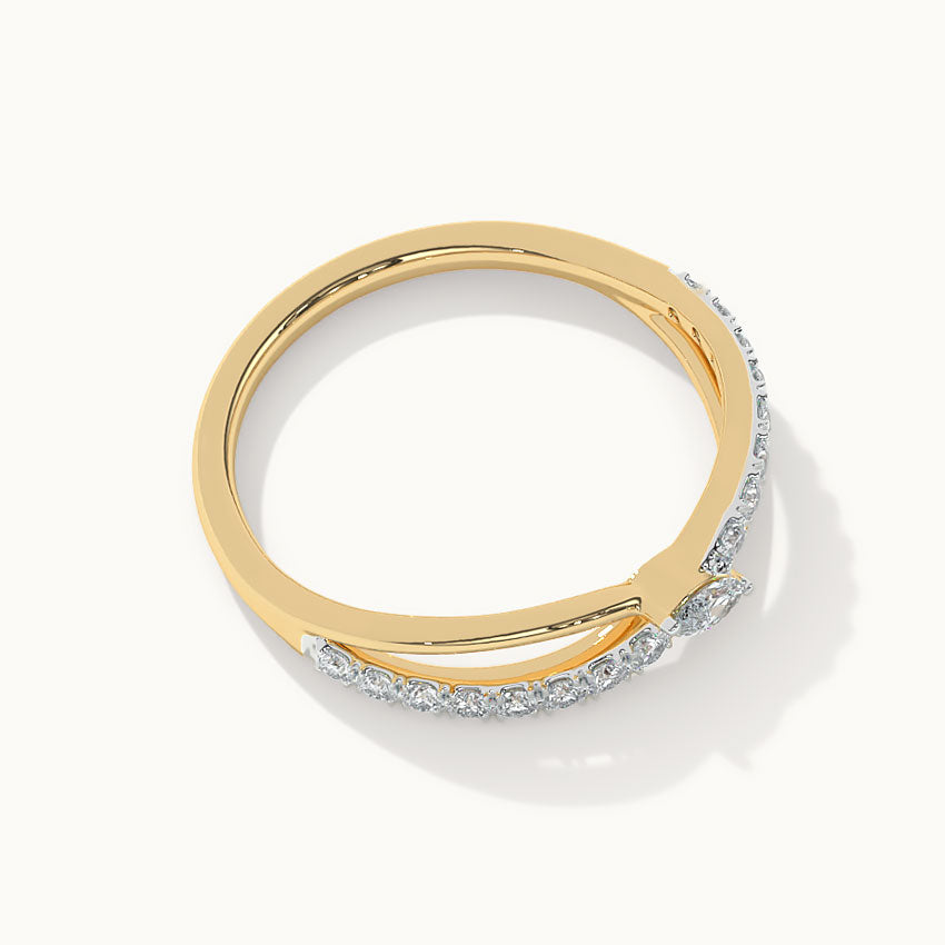 Marquise Diamond Infinity Ring, 14K Solid Gold, 1/4 ct Lab Grown Diamond-8