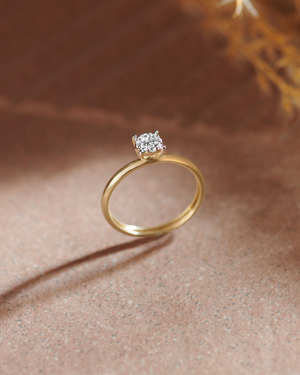 Classic Round Diamond Ring, 10K Solid Gold, 1/6 ct Lab Grown Diamond-6