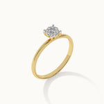 Classic Round Diamond Ring, 10K Solid Gold, 1/6 ct Lab Grown Diamond-7