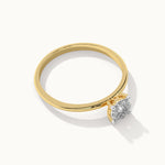 Classic Round Diamond Ring, 10K Solid Gold, 1/6 ct Lab Grown Diamond-8