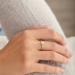 Classic Round Diamond Ring, 10K Solid Gold, 1/6 ct Lab Grown Diamond-5