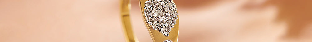 Modern Diamond Signet Ring, 14K Solid Gold, 1/2 ct Lab Grown Diamond-1
