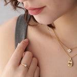 Round Cluster Diamond Ring, 14K Solid Gold, 1/20 ct Lab Grown Diamond-5