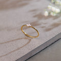 Floral Diamond Stackable Ring