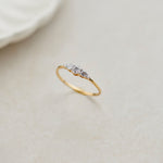 Five Stone Diamond Ring, 14K Solid Gold, 1/4 ct Lab Grown Diamond-1
