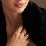 Five Stone Diamond Ring, 14K Gold Vermeil, 1/4 ct Lab Grown Diamond-3