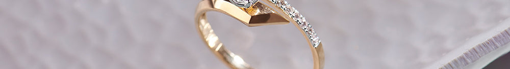 Faceted Round Diamond Ring, 14K Gold Vermeil, 1/4 ct Lab Grown Diamond-1