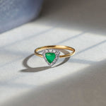 Trillion Diamond Ring, 14K Solid Gold, 1/4 ct Lab Grown Diamond-6