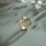 Cushion Solitaire Ring, 14K Solid Gold, 5/8 ct Lab Grown Diamond-1