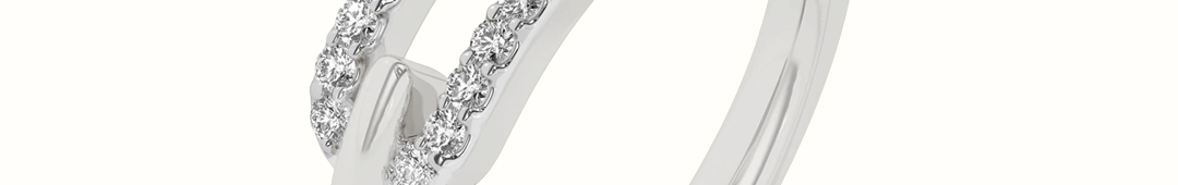 Pave Diamond Paperclip Ring