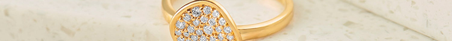 Wave Cluster Diamond Ring, 14K Gold Vermeil, 1/3 ct Lab Grown Diamond-1