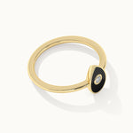 Pear Cera Diamond Ring, 10K Solid Gold, 1/20 ct Lab Grown Diamond-8