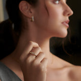 Clear Baguette Diamond Ring, 14K Solid Gold, 1/3 ct Lab Grown Diamond-4