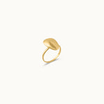 Gold Pebble Ring, 10K Solid Gold-2