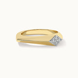 Comet Diamond Band, 14K Solid Gold, 1/20 ct Lab Grown Diamond-2