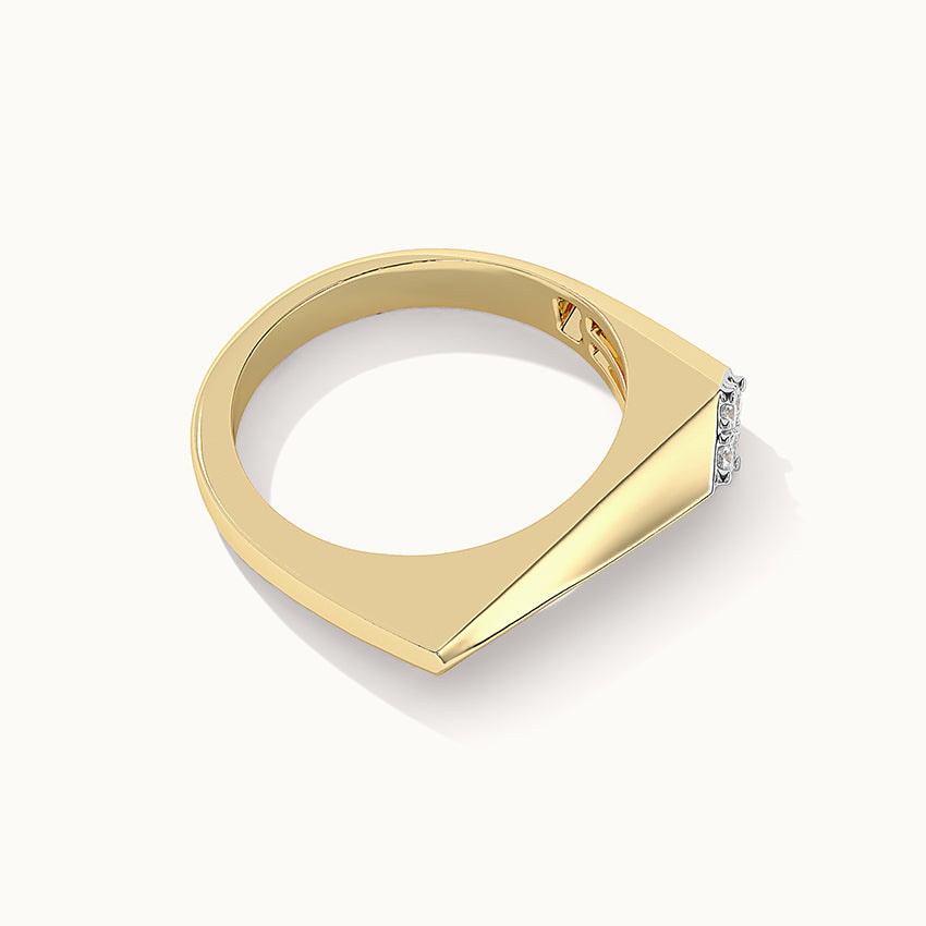 Comet Diamond Band, 14K Gold Vermeil, 1/20 ct Lab Grown Diamond-6