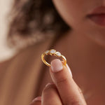 Entwine Stacker Ring, 14K Solid Gold, 1/3 ct Lab Grown Diamond-2
