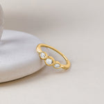 Entwine Stacker Ring, 14K Solid Gold, 1/3 ct Lab Grown Diamond-5