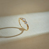 Entwine Stacker Ring, 14K Solid Gold, 1/3 ct Lab Grown Diamond-1