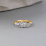 Floral Cluster Ring, 14K Solid Gold, 1/2 ct Lab Grown Diamond-5