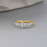 Floral Cluster Ring, 14K Solid Gold, 1/2 ct Lab Grown Diamond-5