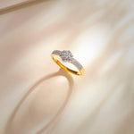 Floral Cluster Ring, 14K Solid Gold, 1/2 ct Lab Grown Diamond-6