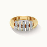 Pave Diamond Puffy Ring, 14K Solid Gold, 1/3 ct Lab Grown Diamond-6