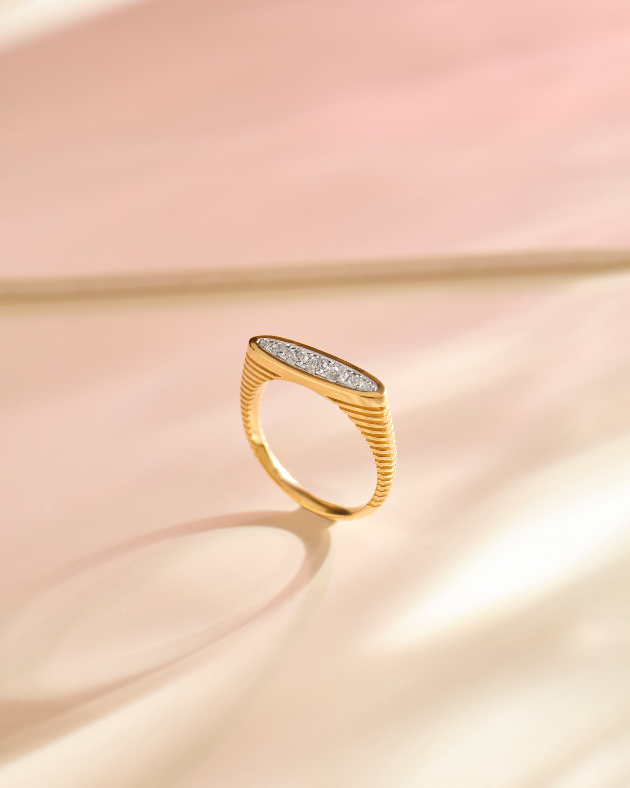 Fine Oval Diamond Band, 14K Solid Gold, 1/4 ct Lab Grown Diamond-8