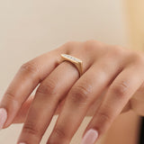Fine Oval Diamond Band, 14K Solid Gold, 1/4 ct Lab Grown Diamond-4