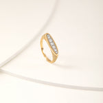 Fine Oval Diamond Band, 14K Solid Gold, 1/4 ct Lab Grown Diamond-5