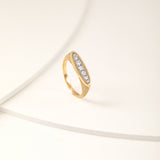 Fine Oval Diamond Band, 14K Solid Gold, 1/4 ct Lab Grown Diamond-5