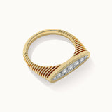 Fine Oval Diamond Band, 14K Solid Gold, 1/4 ct Lab Grown Diamond-7