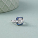 Deco Diamond Ring, 14K Solid Gold, 1/2 ct Lab Grown Diamond-2
