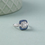Deco Diamond Ring, Sterling Silver, 1/2 ct Lab Grown Diamond-2