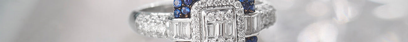 Deco Diamond Ring, Sterling Silver, 1/2 ct Lab Grown Diamond-1