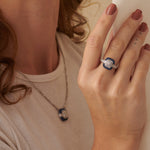Deco Diamond Ring, Sterling Silver, 1/2 ct Lab Grown Diamond-3