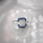 Deco Diamond Ring, Sterling Silver, 1/2 ct Lab Grown Diamond-5