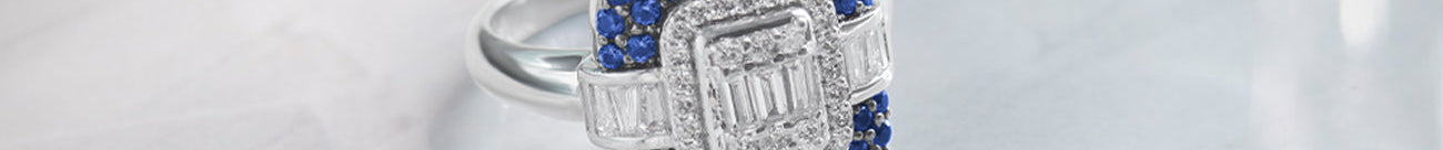 Deco Bold Ring, Sterling Silver, 1/2 ct Lab Grown Diamond-1