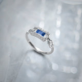Paperclip Link Ring, Sterling Silver, 1/6 ct Lab Grown Diamond-5