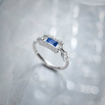 Paperclip Link Ring, 14K Solid Gold, 1/6 ct Lab Grown Diamond-5