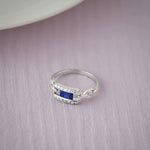 Paperclip Link Ring, 14K Solid Gold, 1/6 ct Lab Grown Diamond-6