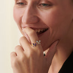 Fluttering Butterfly Ring, 14K Gold Vermeil, 1/5 ct Lab Grown Diamond-4