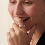 Fluttering Butterfly Ring, 14K Gold Vermeil, 1/5 ct Lab Grown Diamond-4