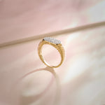 Fine Diamond Torte Band, 14K Solid Gold, 3/8 ct Lab Grown Diamond-1