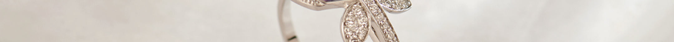 Butterfly Enamel & Diamond Ring, Sterling Silver, 1/4 ct Lab Grown Diamond-1