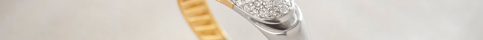 Two-Tone Dome Ring, 14K Gold Vermeil, 1/3 ct Lab Grown Diamond-1