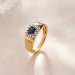 Emerald Cut Diamond Ring, 14K Gold Vermeil, 1/6 ct Lab Grown Diamond-6