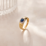 Emerald Cut Diamond Ring, 14K Solid Gold, 1/6 ct Lab Grown Diamond-1